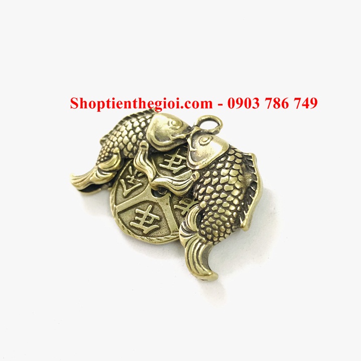Móc Khóa Đồng Song Ngư Cá Chép - SP005227